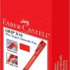 Faber- castell ballpoint RED pen rx7 0,7mm pack of 10