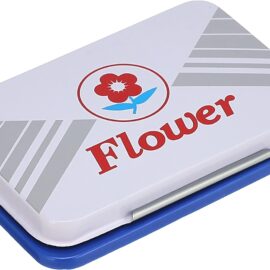 Flower Ink Stamp Blue