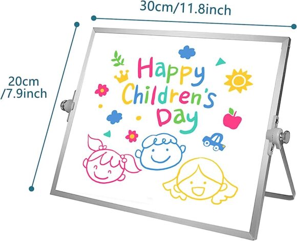 Kids Whiteboard  White 20*30 Cm + Accessories