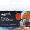 MONT MARTE Premium Pouring Acrylic Paint, Symphony, 4pc Set, 2oz (60ml) Bottles, Pre-Mixed Acrylic Paint, Suitable for a Variety of Surfaces Including