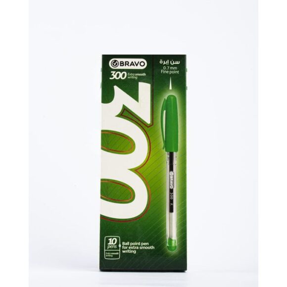 Ball Pen Bravo 300-10pen green front
