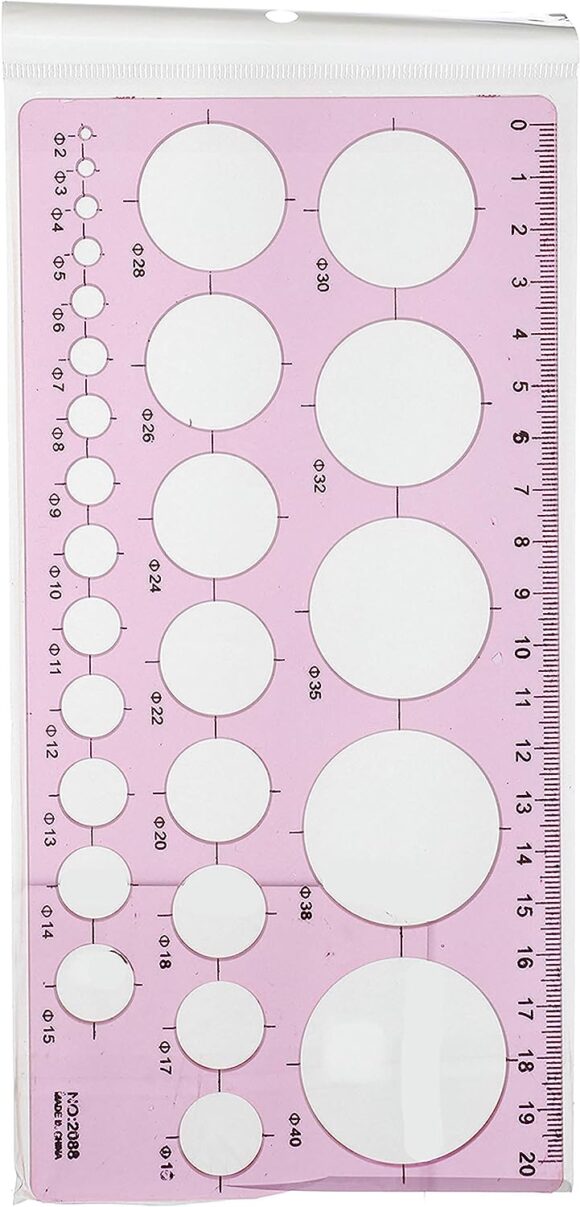 Circles ruler 20cm