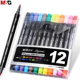 Colors Twin Tip Dual Nip Marker pen set 12 Watercolor brush markers for drawing Manga design Painting Sketch Art Supplies