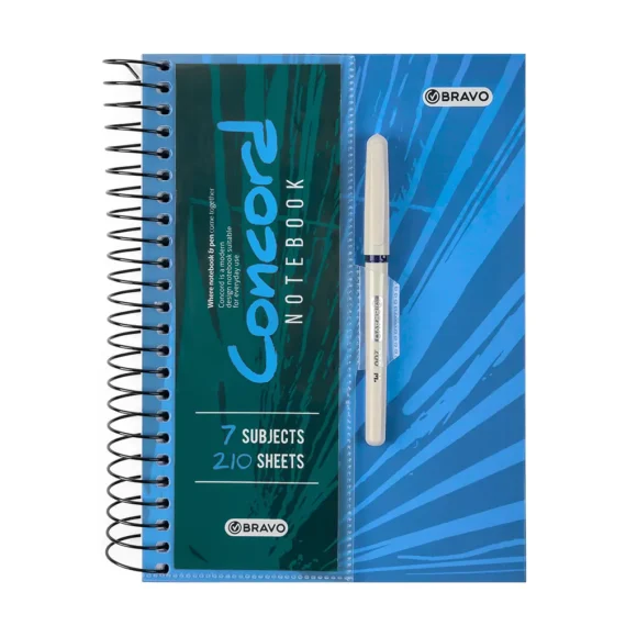 Concord Notebook With Pen A4 - Blue