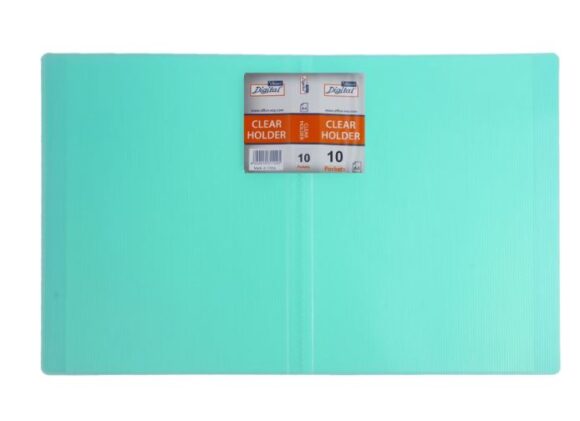 Display Book, 10 Pockets, A4 neon blue
