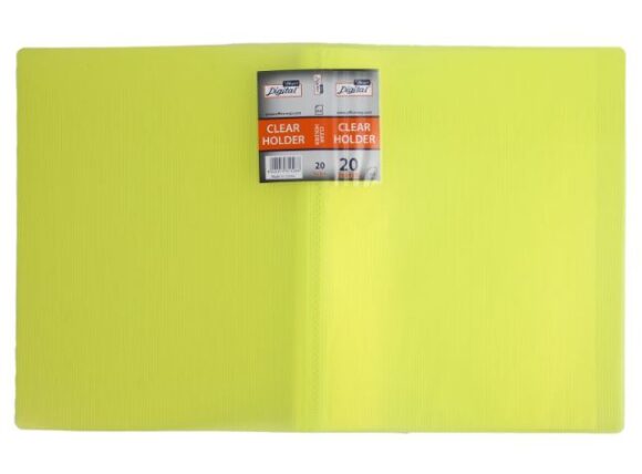 Display Book, 20 Pockets, A4 neon orange