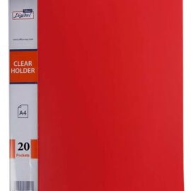 Display Book, 20 Pockets, A4 red