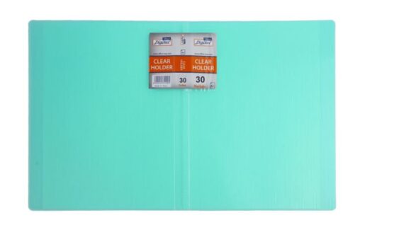 Display Book, 30 Pockets, A4 neon blue