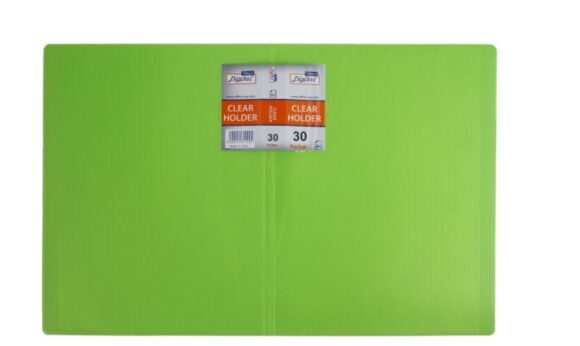 Display Book, 30 Pockets, A4 neon green