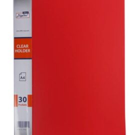 Display Book, 30 Pockets, A4  red