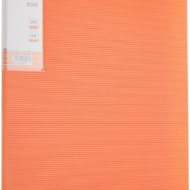 Display Book, 60 Pockets, A4  neon orange