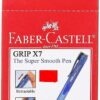 Faber- castell ballpoint Blue pen GRIP X10 1,0mm pack of 10