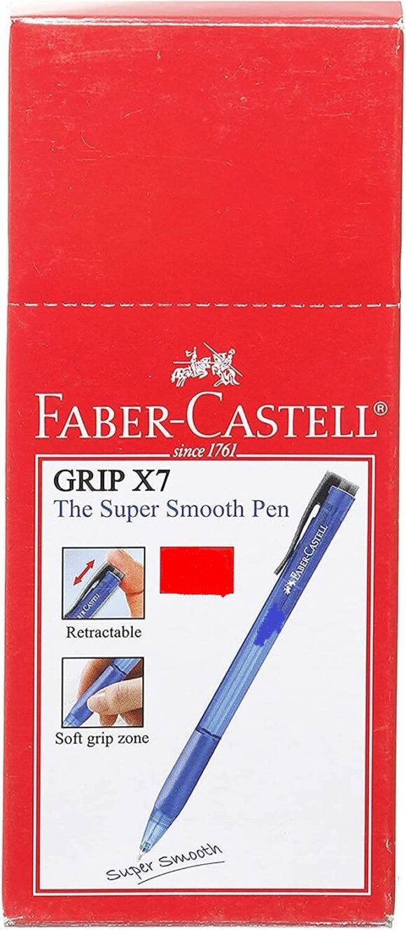 Faber- castell ballpoint Blue pen  1,0mm pack of 10