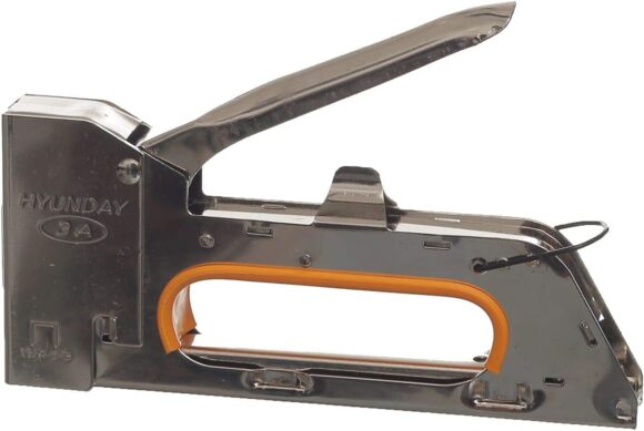 Hyunday gun tacker wooden stapler - silver