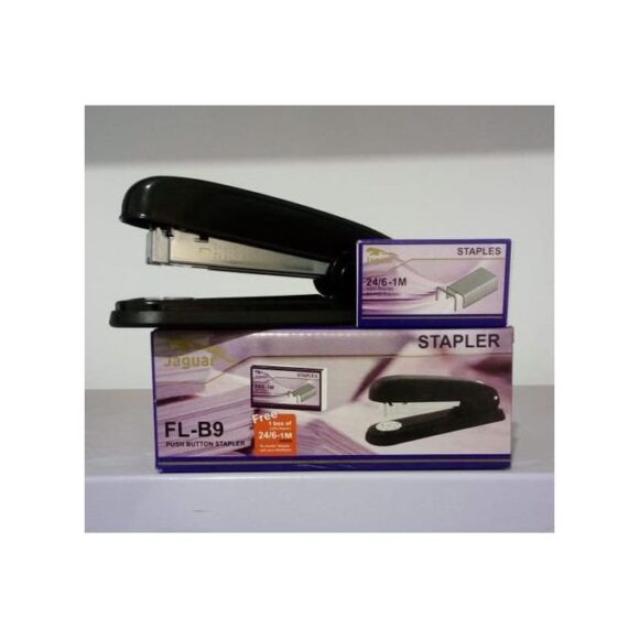 Jaguar stapler black with staplers