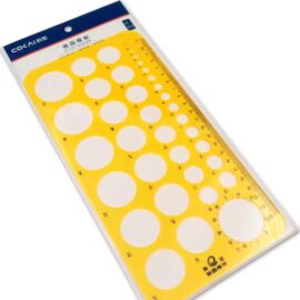 Large Circles ruler, orange 22cm