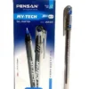 Pensan My-Tech 2240 Ballpoint Pen,Set of 12 Pieces 0.7 mm - red