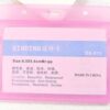 Plastic Card Sleeve ID Badge Case with Badge Reel Clear Bank Credit Card Badge Holder Credential Holder Accessories pinkfront
