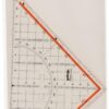 Ruler triangular reduction scale 4 architect 1-10 to 1-500 with 2 colored fluting