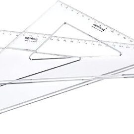 Rotring centro set square 32cm 37cm set of 2
