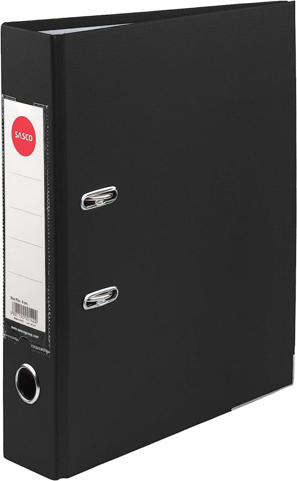 Sasco Lever Arch File, 8 cm - Black