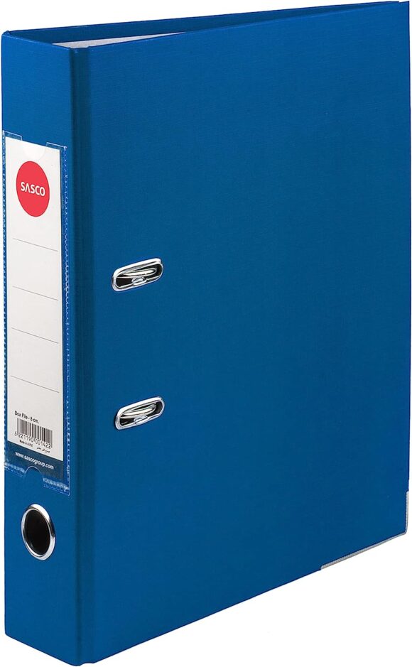 Sasco Lever Arch File, 8 cm - Blue