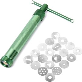 VORCOOL Clay Extruder Clay Gun Tool with 20 Discs