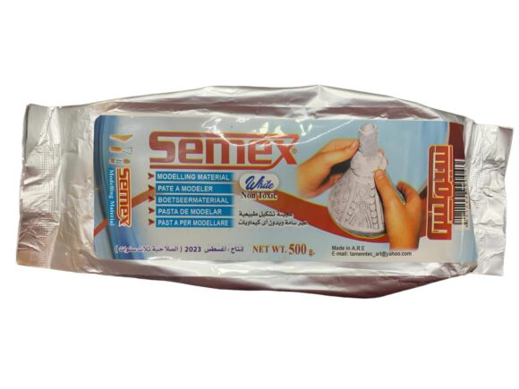 Semex white Modeling Clay 500 gm