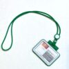 Lanyard ID Holder green