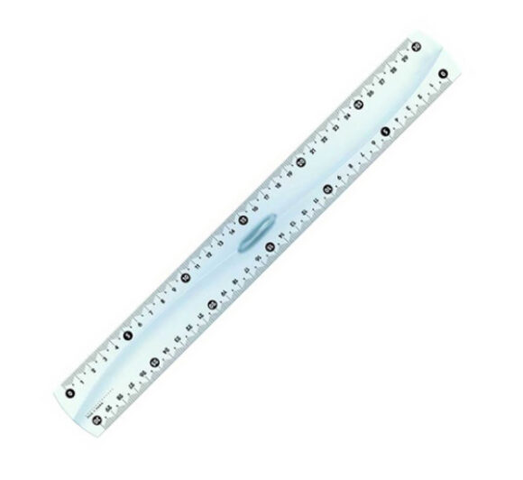 Yalong Ruler Plastic with holder 30cm
