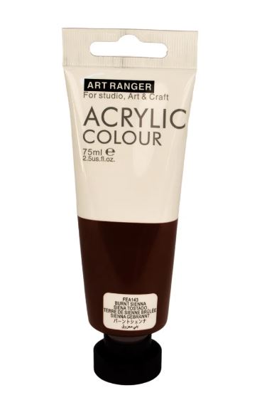 Acrylic Paint Burnt Sienna Colour-75 ml tube