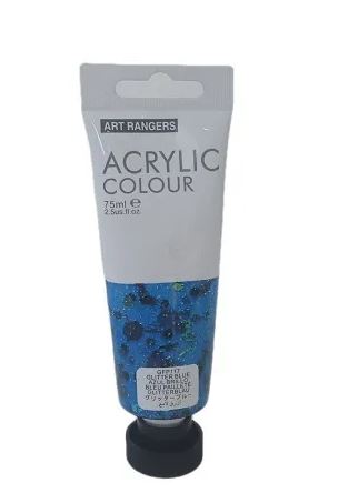 Acrylic Paint GlitterBlueColour-75 ml tube