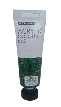 Acrylic Paint GlitterGreen Colour-75 ml tube