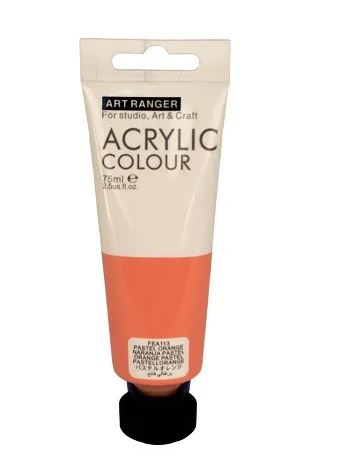 Acrylic Paint Pastel Orange Colour-75 ml tube