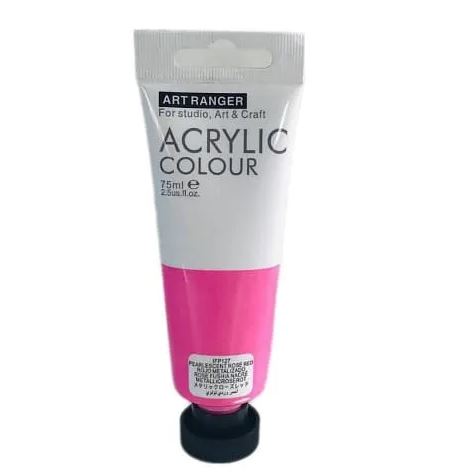 Acrylic Paint Pear.RoseRed Colour-75 ml tube