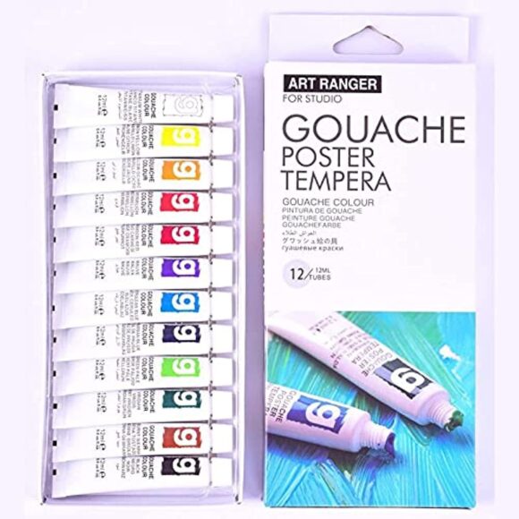 Art Rangers Gouache_tempera Paint set Of 12 12 ml