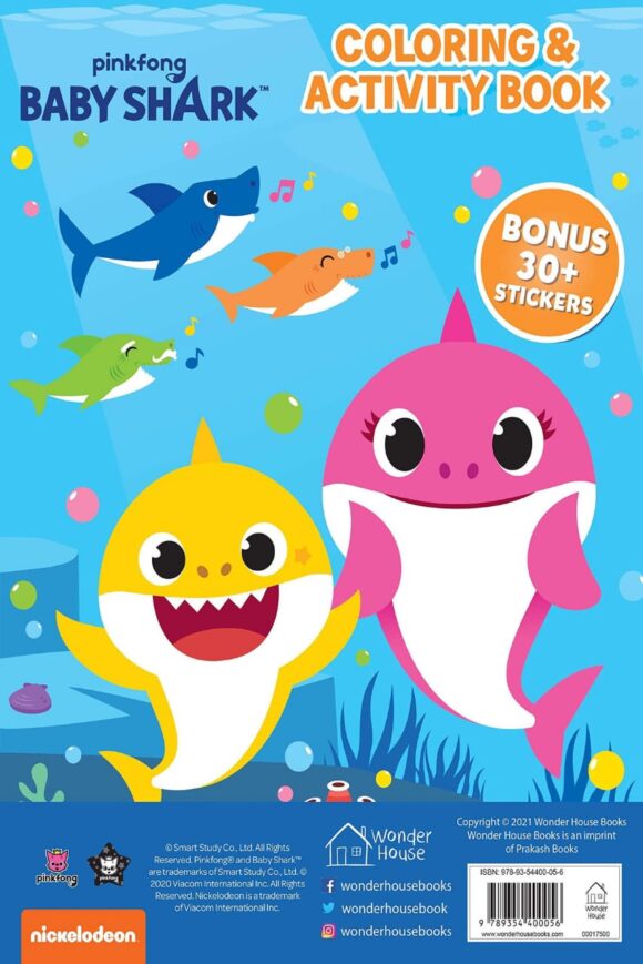 ⁦Baby Shark Coloring Book⁩ - الصورة ⁦5⁩