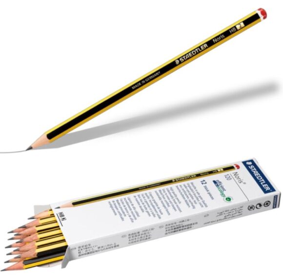 BOX 12 PENCILS NORIS 2 HB STAEDTLER 1202HB