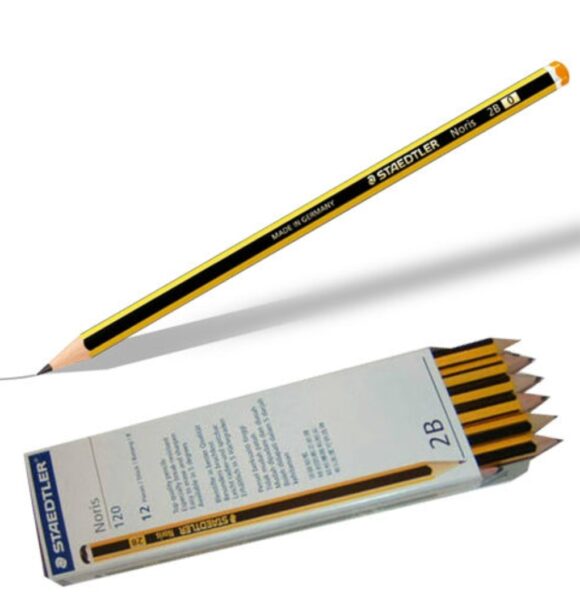 BOX 12 PENCILS NORIS 2B STAEDTLER 1202 /2B