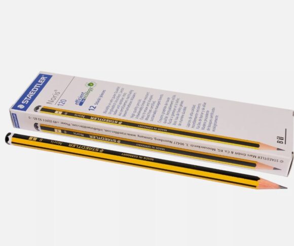BOX 12 PENCILS NORIS B STAEDTLER 1202/B