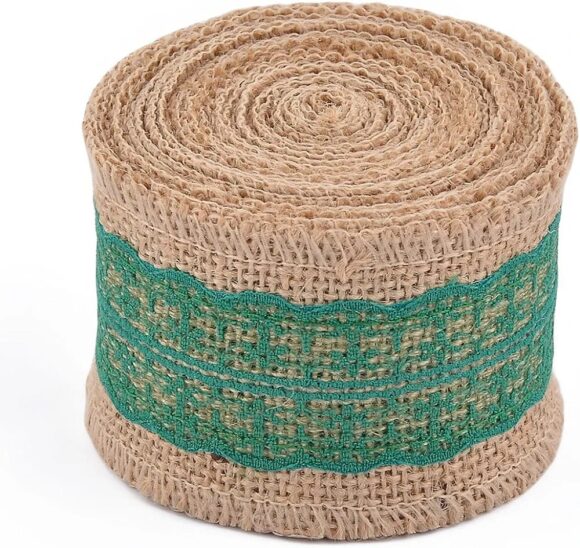 Burlap ribbon roll