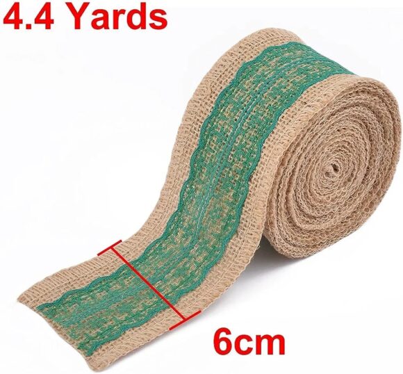 ⁦Burlap ribbon roll⁩ - الصورة ⁦2⁩