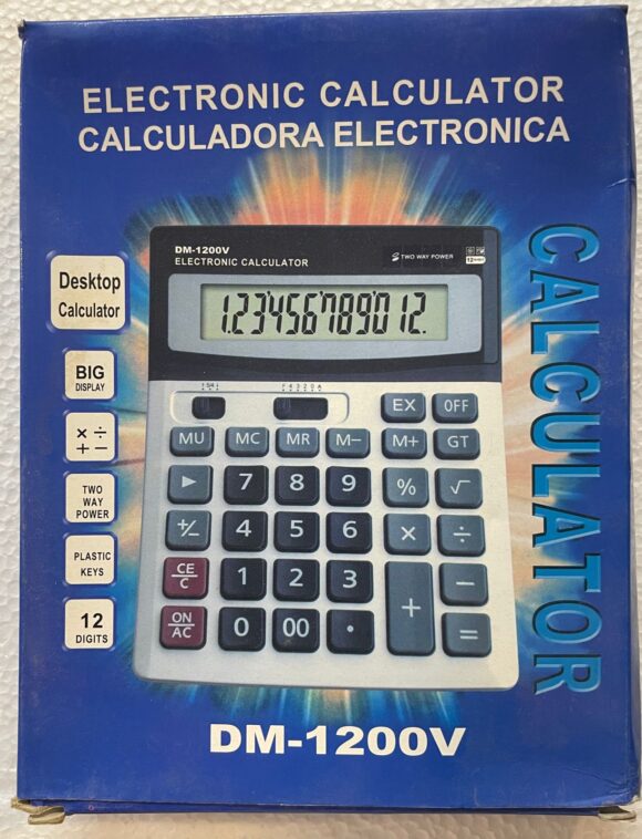 Calculator DM-1200V front
