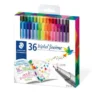 Cardboard box containing 60 triplus fineliner in assorted colours