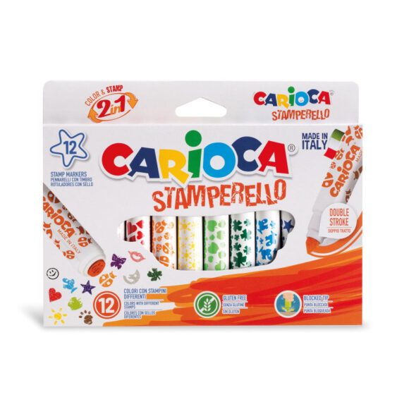 Carioca FELT TIP PENS STAMPERELLO pack of 12