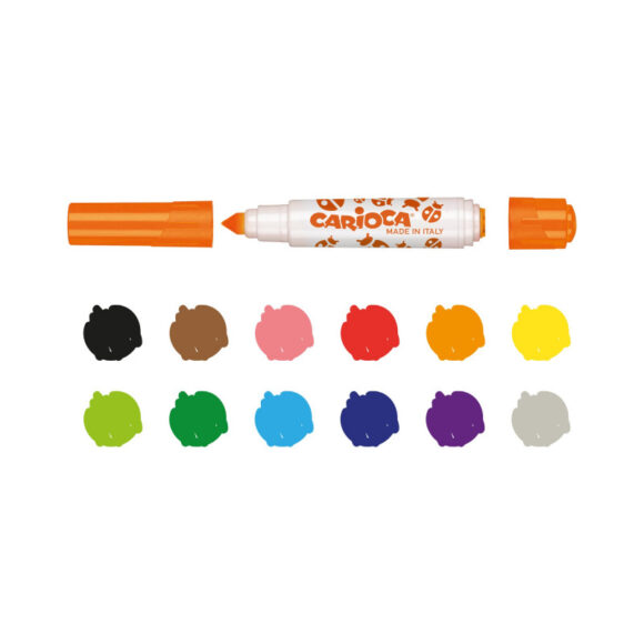 ⁦Carioca FELT TIP PENS STAMPERELLO pack of 12⁩ - الصورة ⁦3⁩