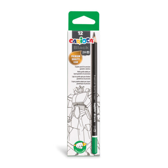 Carioca GRAPHITE PENCILS 2H pack of 12