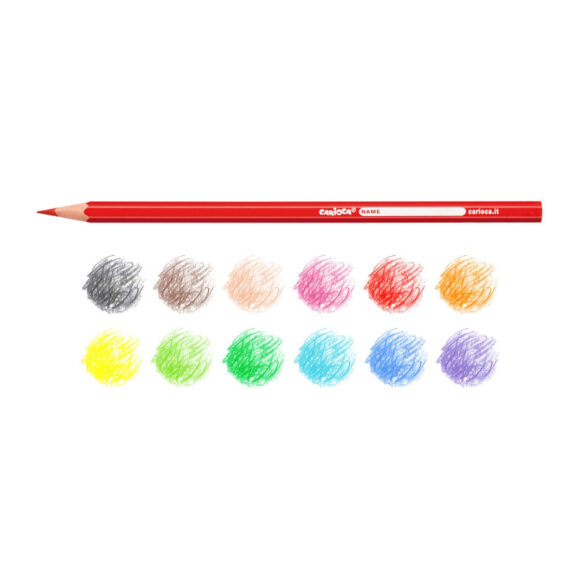 ⁦Carioca HEXAGONAL PENCILS pack of 12⁩ - الصورة ⁦2⁩