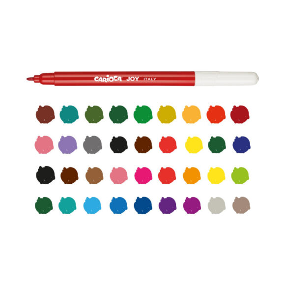 ⁦CARIOCA JOY SUPER WASHABLE FELT TIP PEN PACK OF 60⁩ - الصورة ⁦3⁩