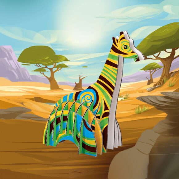 ⁦CREAT& COLORING POP-UP GIRAFFE⁩ - الصورة ⁦3⁩